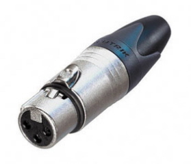 FICHE FEMELLE XLR ALU 3 BROCHES NEUTRIK