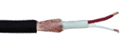 CABLE BLINDE MICROPHONE 2 x 0.4 mm² NOIR